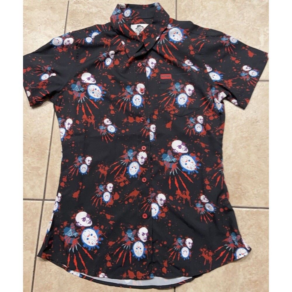 Dixxon Shirt Womens Medium Trilogy Freddy Krueger jason voorhees Nosferatu RARE